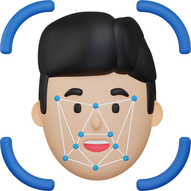 3d face recognition icon
